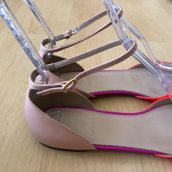 J Crew Coraline Patent Flats D'orsay Ankle Strap - Picture 3 of 7